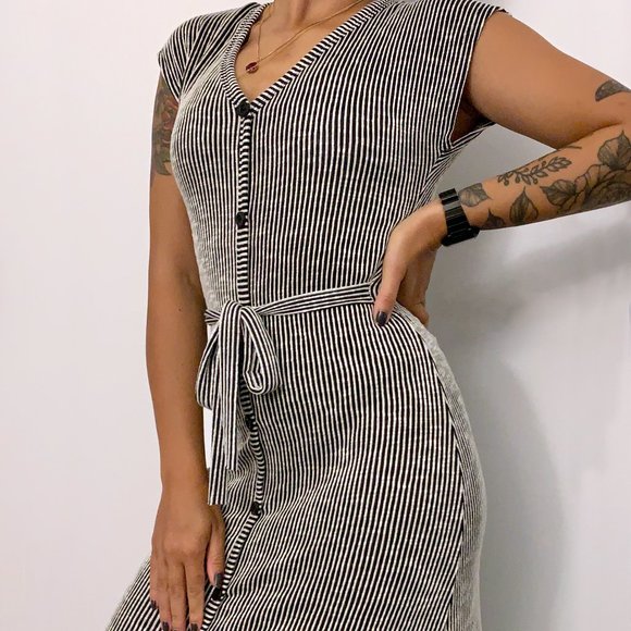 Striped Maxi Dress - Picture 1 of 5